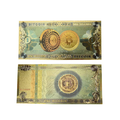 اسکناس تزیینی طرح بیت کوین(BITCOIN)