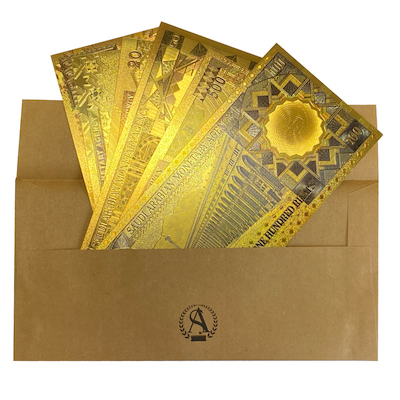 اسکناس کلکسیونی طرح ریال عربستان مجموعه 6 عددی