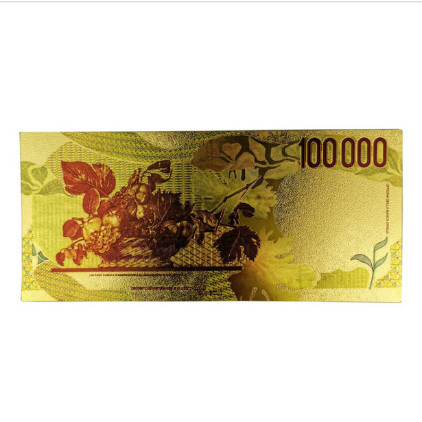 اسکناس کلکسیونی طرح 100 هزار لیر ایتالیا