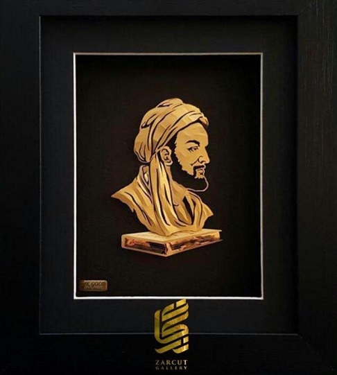 تابلو طلا طرح بوعلی سینا 