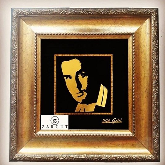 تابلو طلا چهره سفارشی 