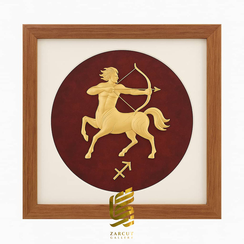 تابلو طلاکوب طرح ماه آذر