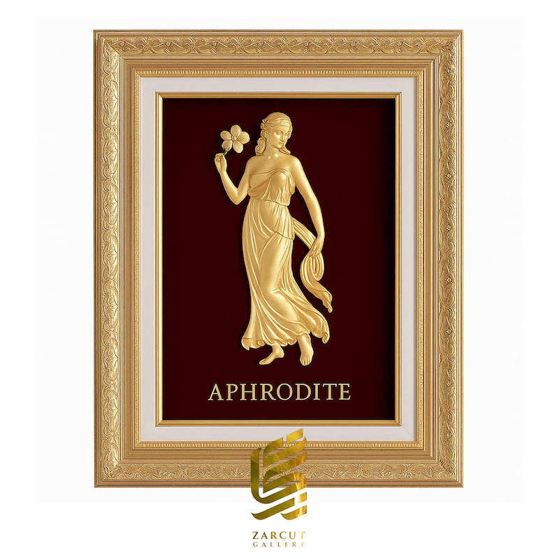 تابلو طلاکوب طرح آفرودیت