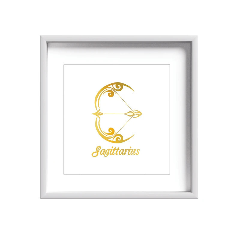 تابلو طلاکوب زرکات طرح سمبل ماه تولد آذر مدل Sagittarius