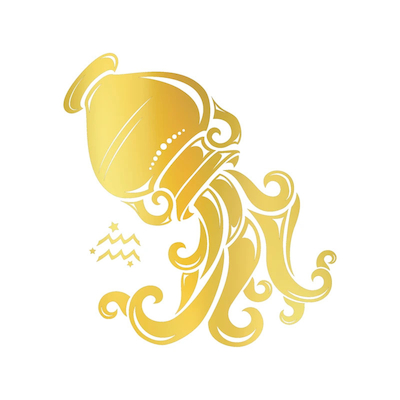 تابلو طلاکوب زرکات طرح ماه تولد بهمن مدل Aquarius