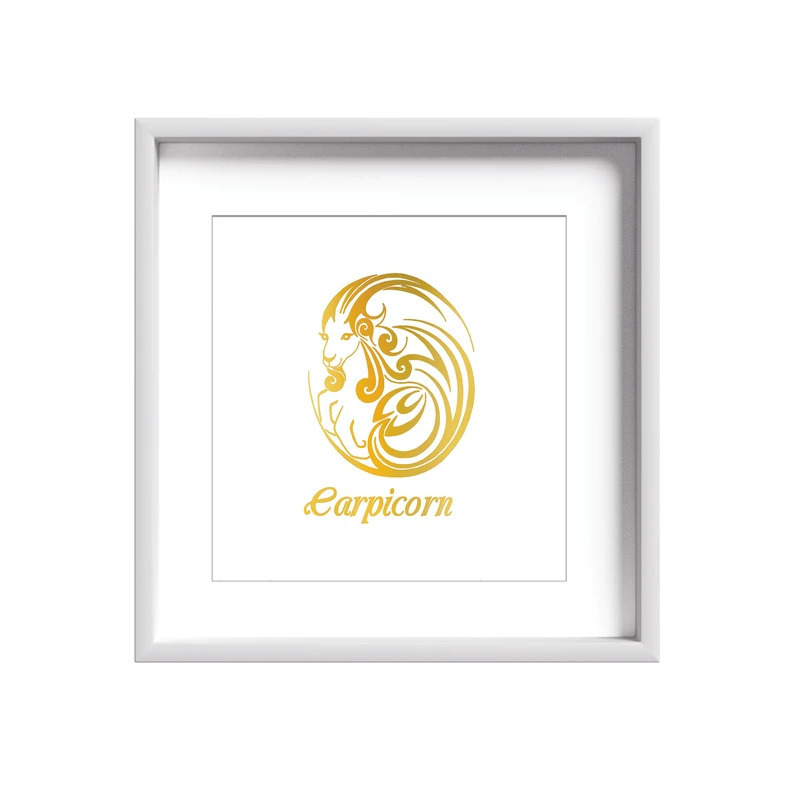 تابلو طلاکوب زرکات طرح ماه تولد دی مدل Capricorn