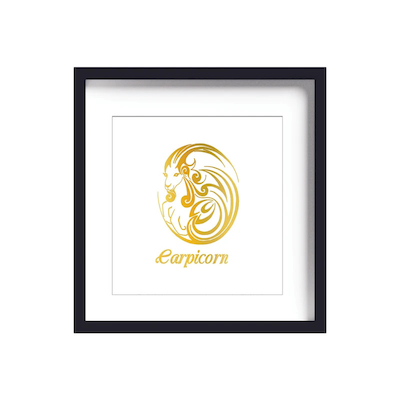 تابلو طلاکوب زرکات طرح ماه تولد دی مدل Capricorn