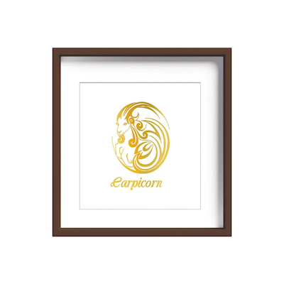 تابلو طلاکوب زرکات طرح ماه تولد دی مدل Capricorn