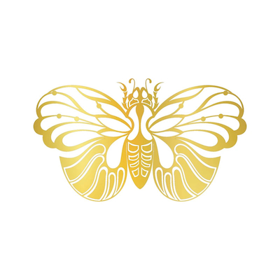 تابلو طلاکوب زرکات طرح پروانه مدل Butterfly