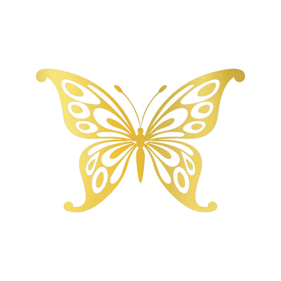 تابلو طلاکوب زرکات طرح پروانه مدل Butterfly
