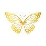 تابلو طلاکوب زرکات طرح پروانه مدل Butterfly