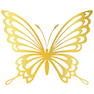 تابلو طلاکوب زرکات طرح پروانه مدل Butterfly
