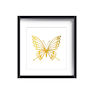تابلو طلاکوب زرکات طرح پروانه مدل Butterfly