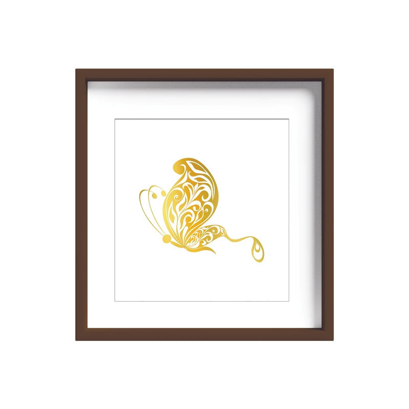 تابلو طلاکوب زرکات طرح پروانه مدل Butterfly