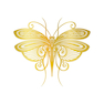 تابلو طلاکوب زرکات طرح پروانه مدل Butterfly