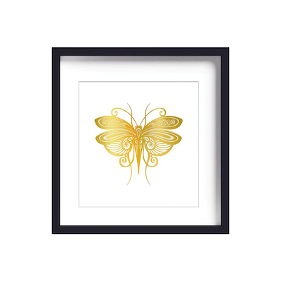 تابلو طلاکوب زرکات طرح پروانه مدل Butterfly