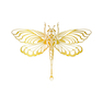 تابلو طلاکوب زرکات طرح پروانه مدل Butterfly
