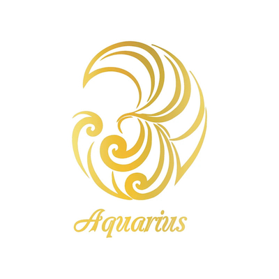 تابلو طلاکوب زرکات طرح ماه تولد بهمن مدل Aquarius