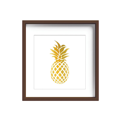 تابلو طلا کوب زرکات طرح آناناس مدل pineapple