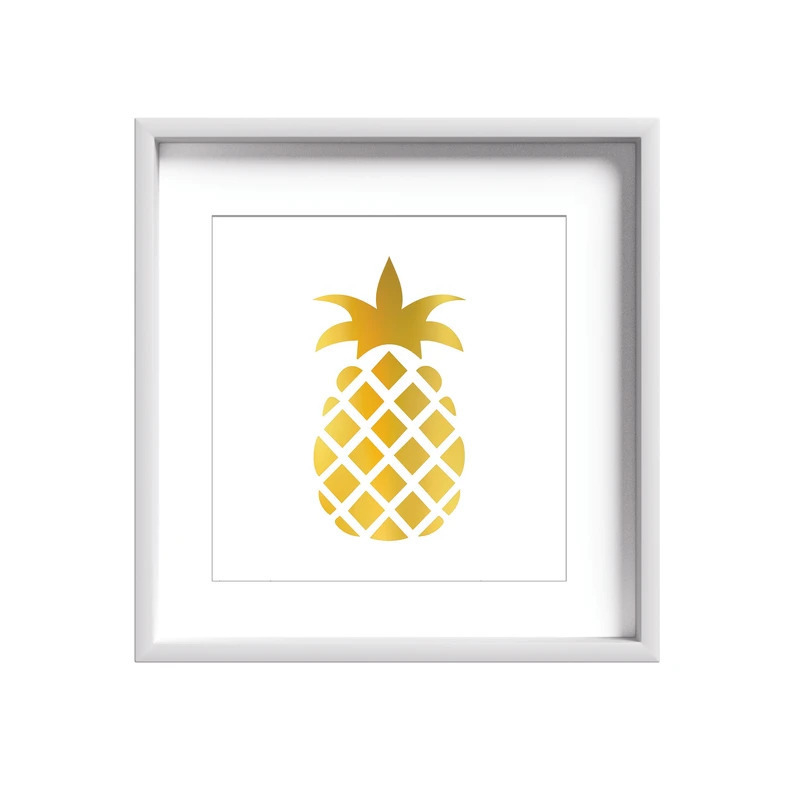 تابلو طلا کوب زرکات طرح آناناس مدل pineapple