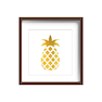 تابلو طلا کوب زرکات طرح آناناس مدل pineapple