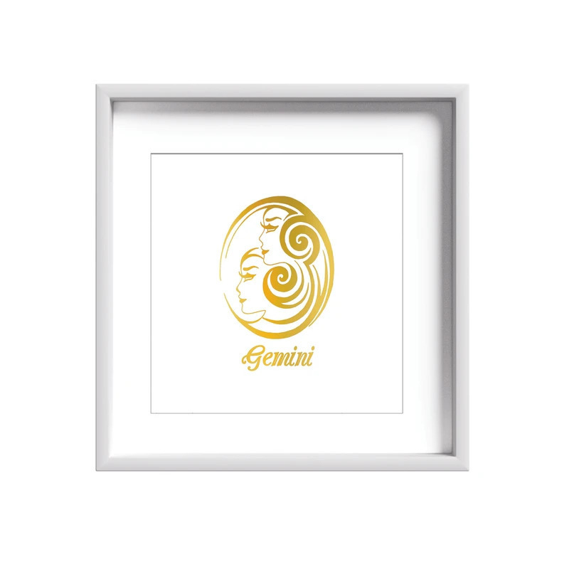 تابلو طلاکوب طرح ماه تولد خرداد مدل Gemini