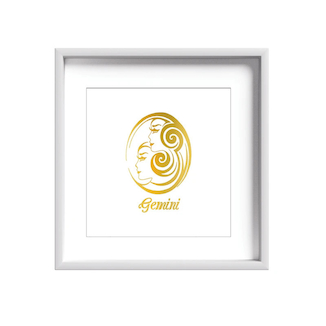 عکس تابلو طلاکوب طرح ماه تولد خرداد مدل Gemini