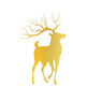 تابلو طلاکوب زرکات طرح گوزن مدل deer2