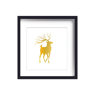 تابلو طلاکوب زرکات طرح گوزن مدل deer2