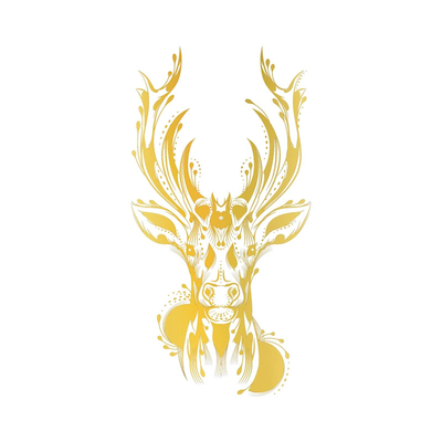 تابلو طلاکوب زرکات طرح گوزن مدل deer2