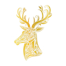 تابلو طلاکوب زرکات طرح گوزن مدل deer2