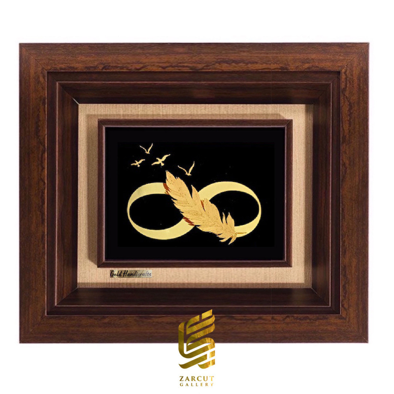 تابلو طلاکوب زرکات طرح بی نهایت