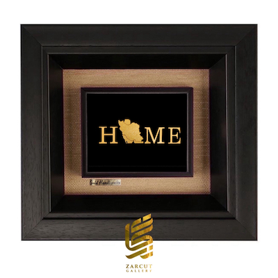 تابلو طلاکوب طرح Home