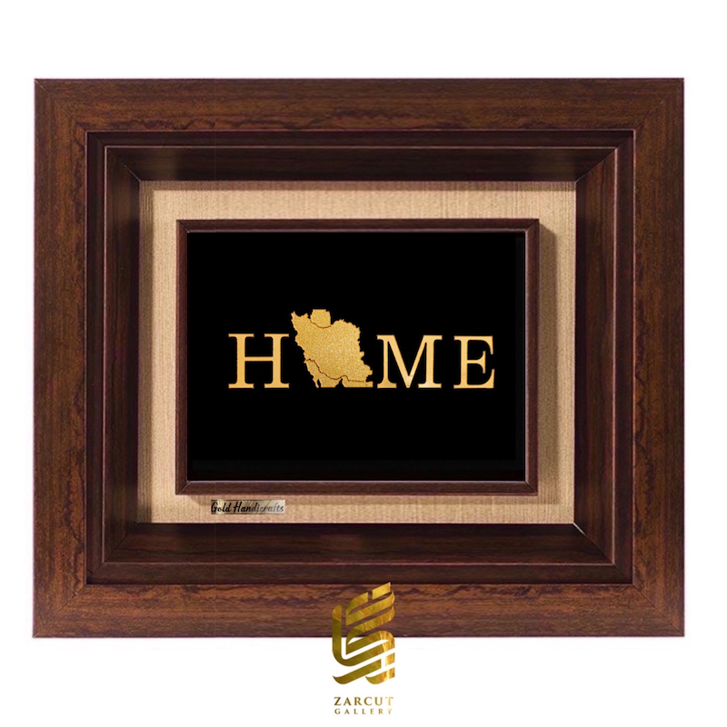 تابلو طلاکوب طرح Home