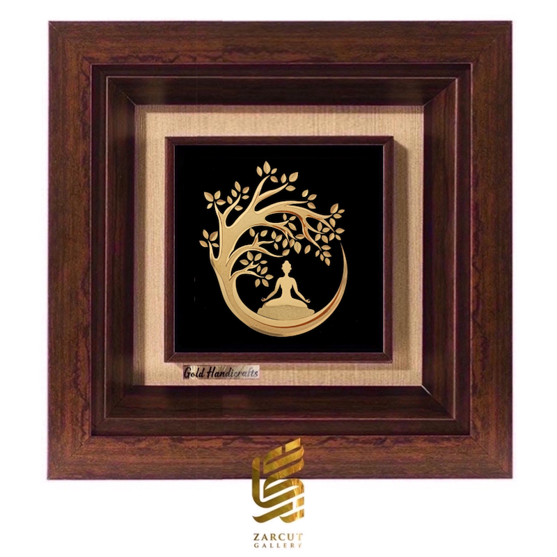 تابلو طلاکوب طرح یوگا 2